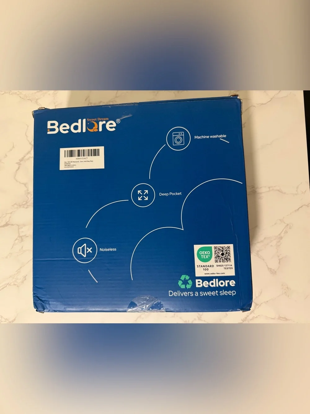 Waterproof Mattress Cover - Blue - Soft, Breathable Protection